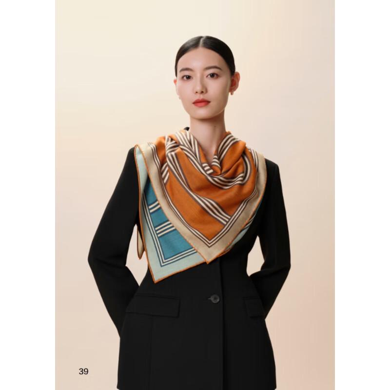 Wanshili Double-Sided Printed Silk Wool Scarf