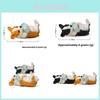 Meia de Corgi Husky de Desenho Animado Fofa Mordendo Miniatura de Resina Para Presentes de Casamento e Feriado