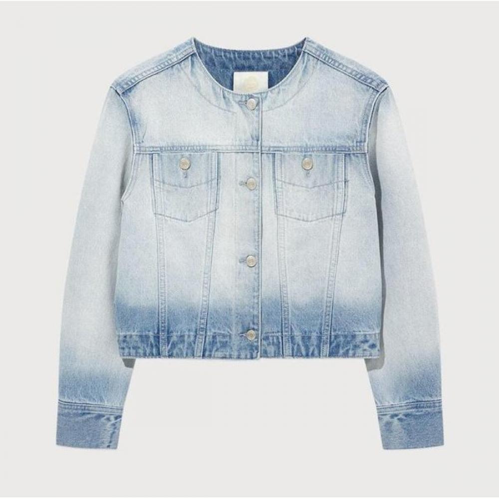 

Covernat Woman Джинсовая куртка без воротника Co2501jk74 CO2501JK74 BL WS