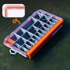Portable Fishing Gear Accessories Box with Removable Dividers Fish Hook Lure Fake Bait Box Fishing Lure Box Fishing Supplies