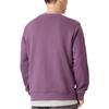 Li-Ning Sports Trend Series Brand Logo Patch Solid Color Crew Neck Pullover Sweatshirt Men Tops Purple AWDSB13-4
