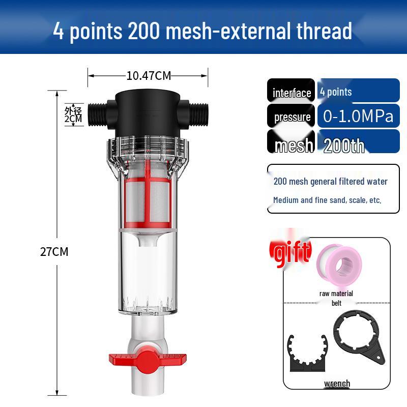 Large Capacity Fish Tank Pre-Filter and Waste Separator Pipeline