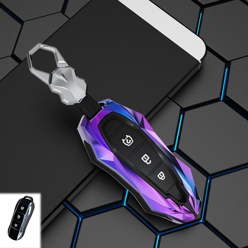 Zinc Alloy Car Key Cover Plastic Key Case Keychain For Dongfeng Fengguang Dfsk Glory 580 Fengon Ix5 Ix7 Seres Sf5