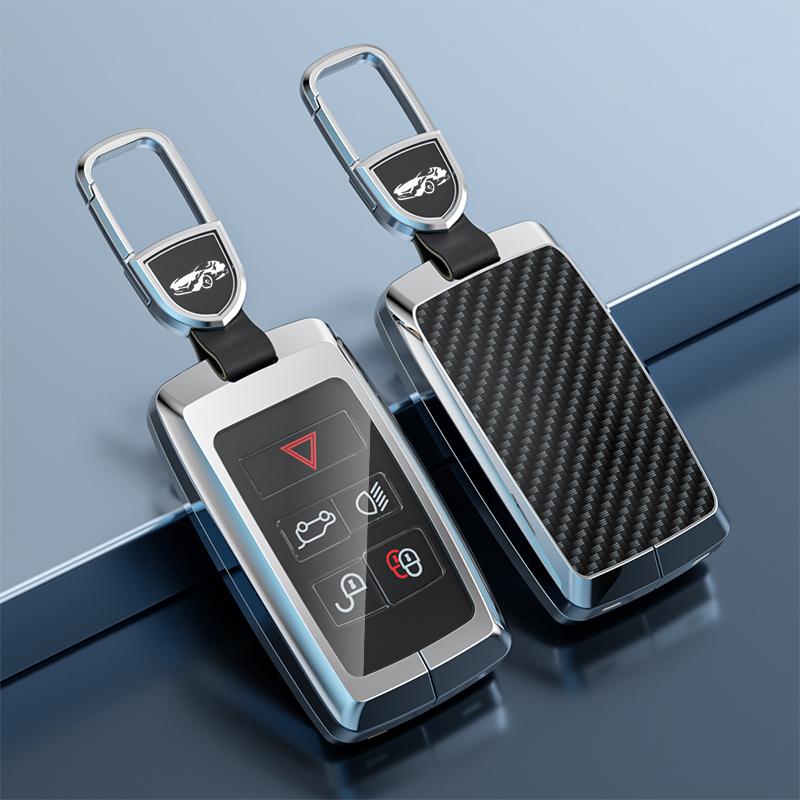 Zinc Alloy Car Key Case Cover Holder for Land Rover A9 Range Rover Sport Evoque Freelander 2 Velar Jaguar XE XJ XJL XF E-PACE