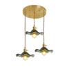 Nordic Sederhana LED Pendant Light Perlengkapan Kamar Tidur Ruang Tamu Bar Berwarna-warni Kaca Lam Gantung Copper Lantern