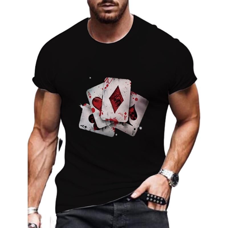 

Новая летняя мужская модная футболка, красная мужская футболка в форме линга с принтом, топ 2XL чёрный