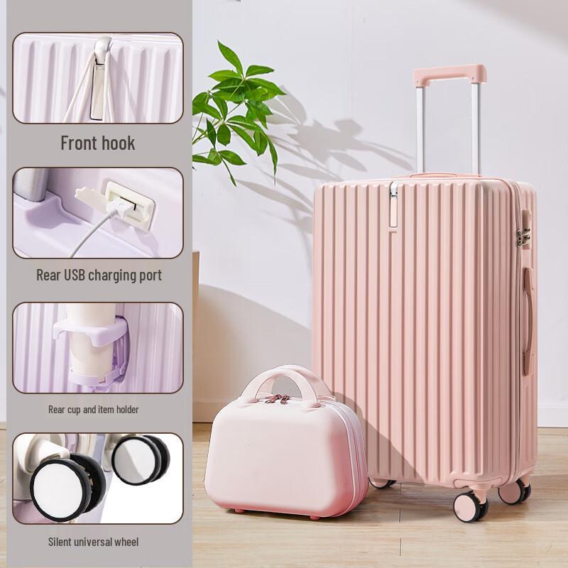 

Ruyishi 22-inch Business Travel Suitcase with USB & Cup Holder 22 inch