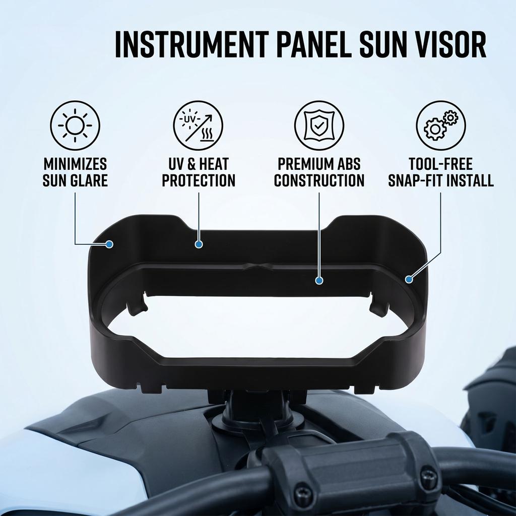 Instrument Hat Sun Visor Meter Frame Cover Replacement for Ryker 600 900 Rally Edition Sport ACE 2019 2025