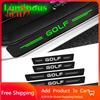 2026 Hot Sticker Luminous Car Front Rear Door Sill Scuff Plate Threshold Protective Decals For Volkswagen VW GOLF Badge 3 5 7 MK