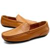 Moda Casual Slip on Formal Mocasines Hombre Mocasines Italianos Negro Masculino Zapatos de Conducir Zapatillas Zapatos Talla Grande Cuero Hombre Lujo Moderno