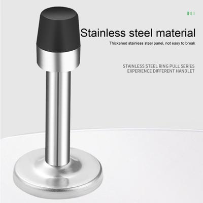 Door Stopper Anti-collision Mute Non-fall Shatterproof Crash Cushioning Anti-rust Stainless Steel High Toughness Door Bumper Home Supply
