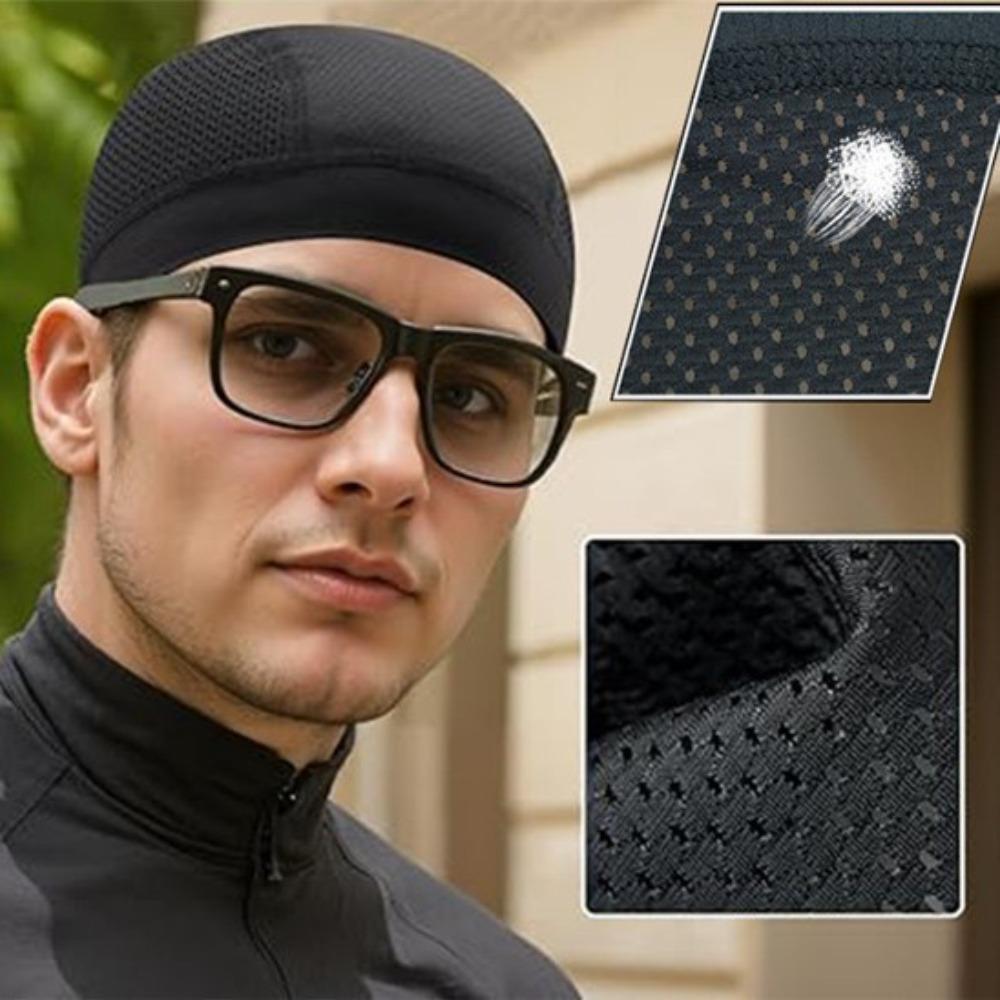 Cappellino Sottocasco in Rete Sottile per Ciclismo Protezione Solare Cappellino Estivo per Ciclismo Berretto Casual Teschio