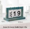 Wooden Flip Calendar - Creative ZAKKA Office and Home Desktop Ornament