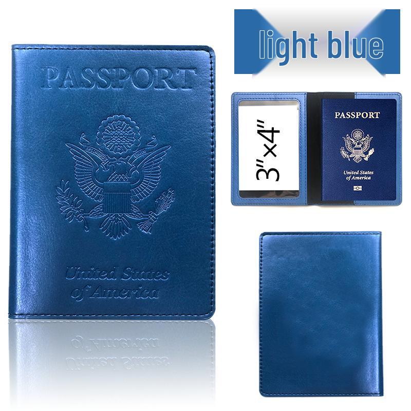 

Customizable PU Leather Passport Holder and Travel Ticket Protector 10x15 cm