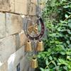 Retro Country Style Horseshoe Wind Chime Home Decor Items Lucky Pony Bell Pendant Room Decoration New Year Atmosphere Decoration