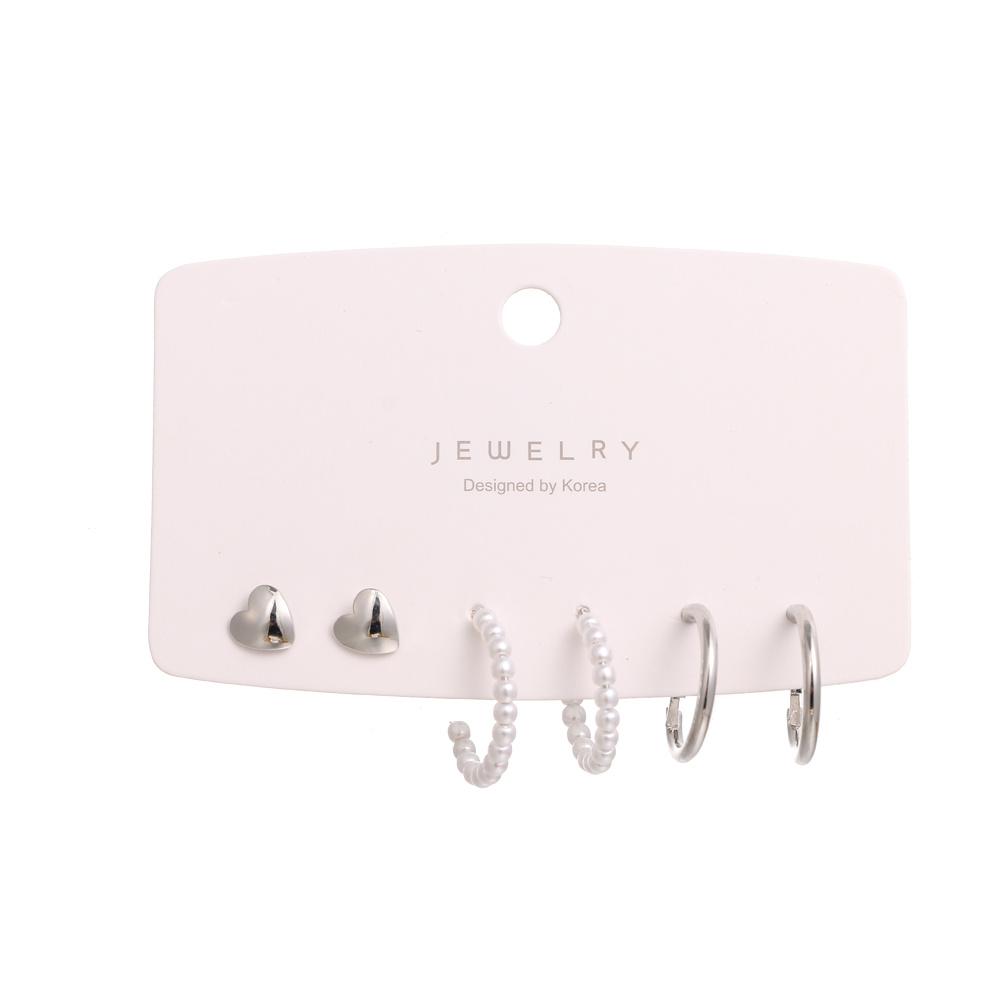 

Модные милые серьги-гвоздики в форме сердца с любовью, простые маленькие серьги-кольца для женщин