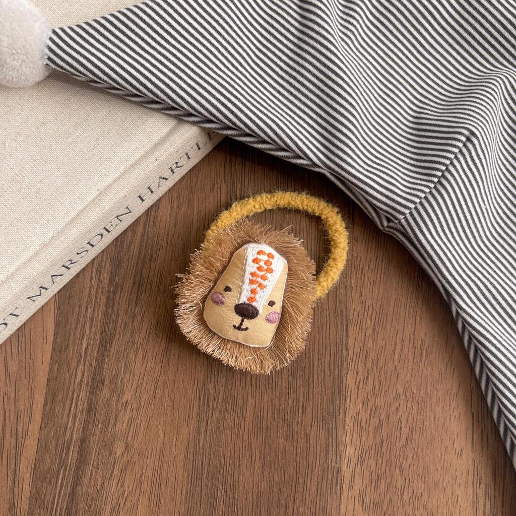 Korean Style Cute Cartoon Cotton Hair Ties for Little Girls – Versatile & Sweet Hair Accessories