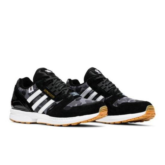 adidas BAPE x Undefeated x ZX 8000 'A-ZX Series - Black Camo' FY8852 Men's Shoes