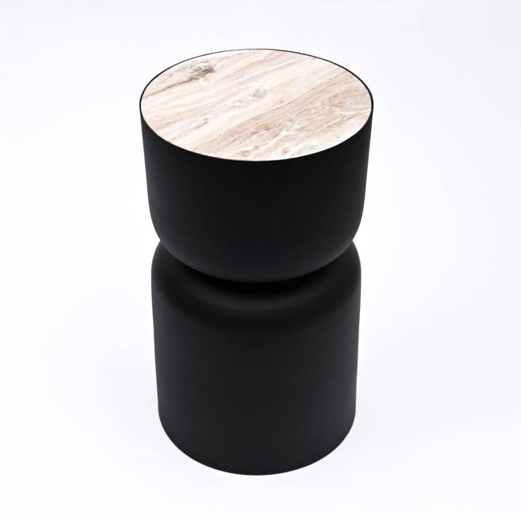 Drum Table with Marble top