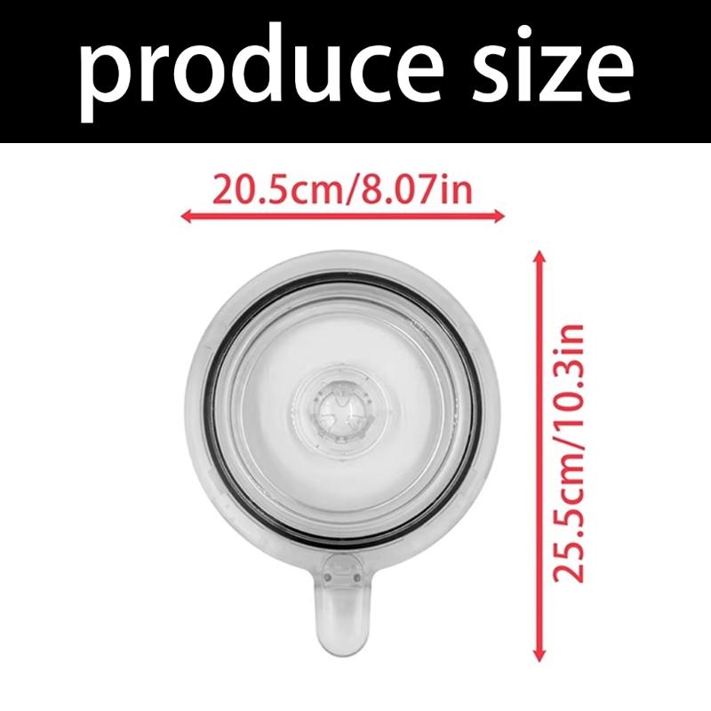 Replacement Bowl Lid for Home Cooking Use, Clear Round Mixing Bowl Cover with Perimeter Seal and Front Grip Handle for Daily Tasks