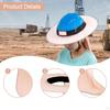 Hard Hat Sun Shade Visor for Outdoor Activities Building Workers Blue