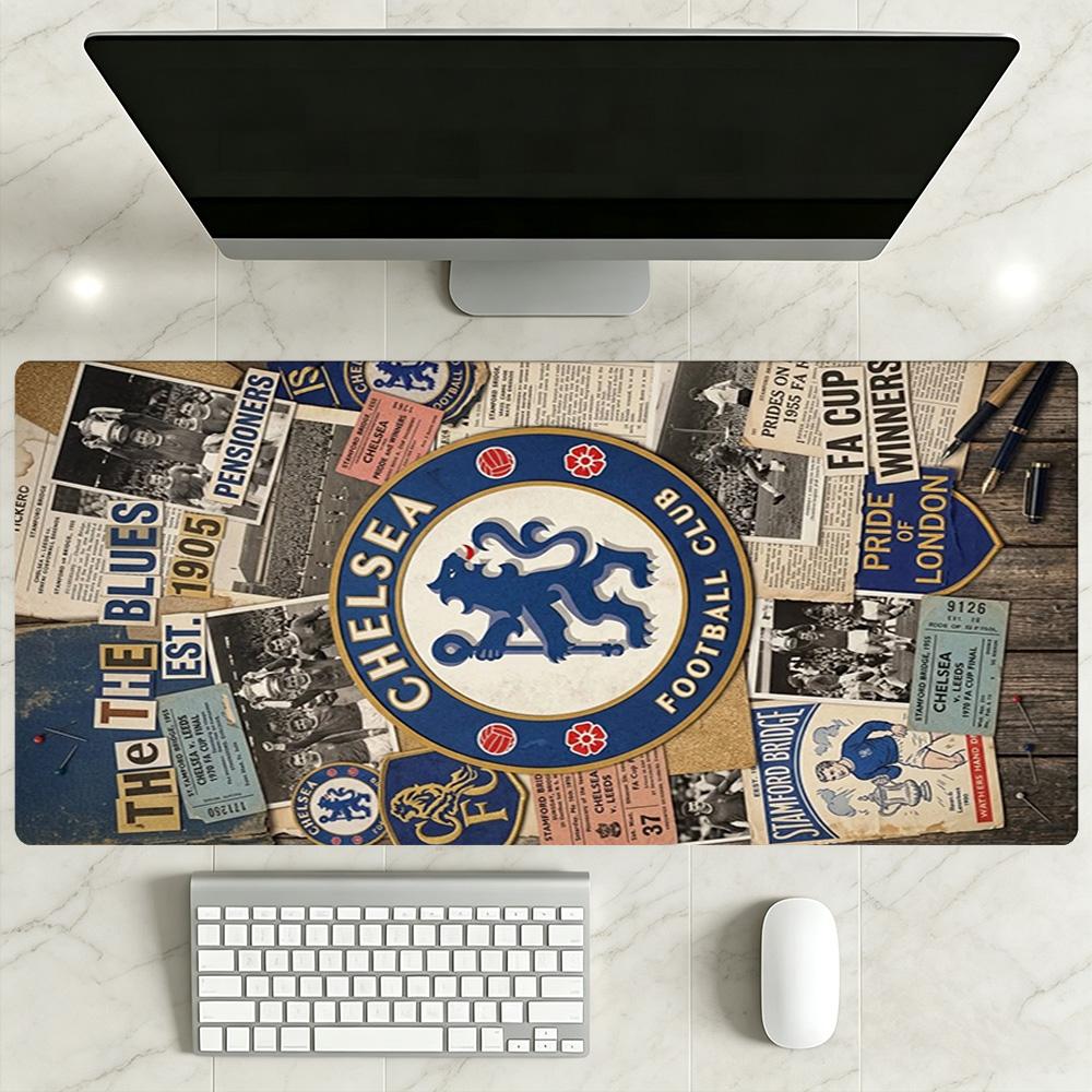 Chelsea Fc Football Player Gaming Mouse Pad Desk Mat HD Print Desk Pad Non-Slip Rubber Bottom Office Desk Accessory