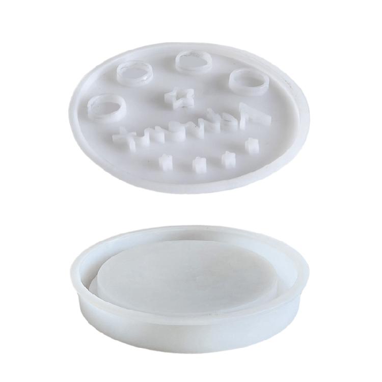 Силиконовая форма для изготовления круглых светодиодных подсвечников. Прочная и удобная для ручной работы.