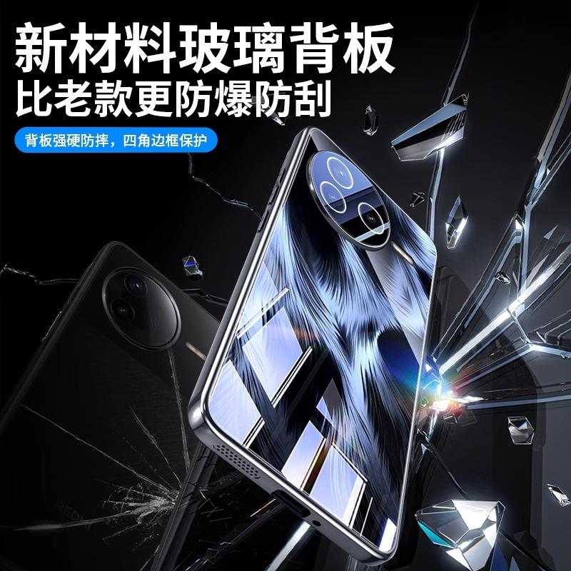 Applicable To Redmi K11 Mobile Phone Case New Feather Mirror Glass K11Pro Ultra-thin Lens All-inclusive Anti-drop Heat Dissipation