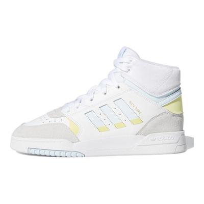 Originals Drop Step High-Top Skate Shoes Women Sneakers White Gray Blue EF7150