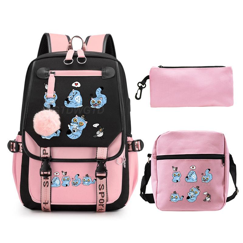 Animation Cartoon Personalized Printing Large Capacity Children'S Backpack Primary And Secondary School Schoolbag Leisure Suit
