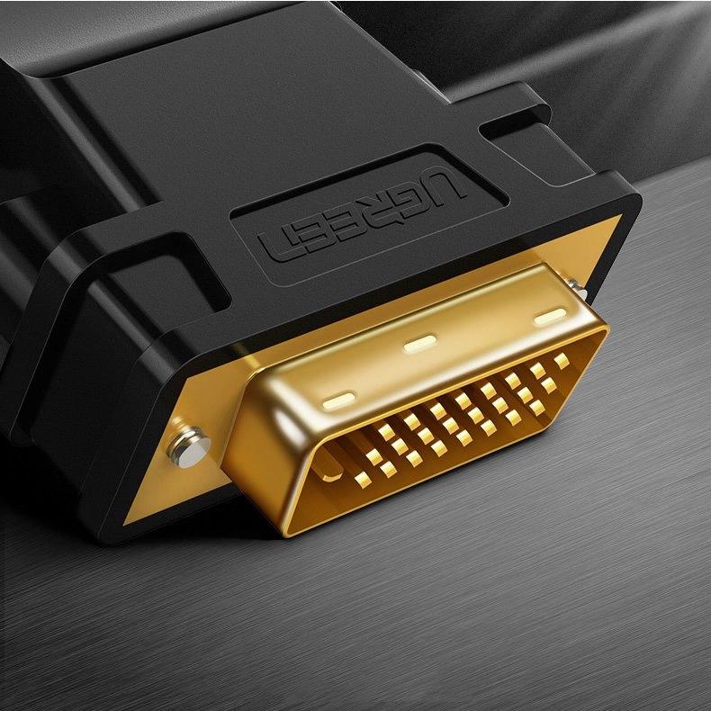 Ugreen Hdmi Adapter (Female) - Dvi 24+1 (Male) Fhd 60Hz Black (20124)