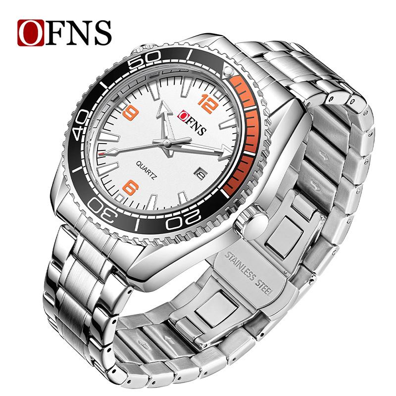 OFNS Men s Waterproof Business Quartz Watch with Calendar – Fashionable Wristwatch