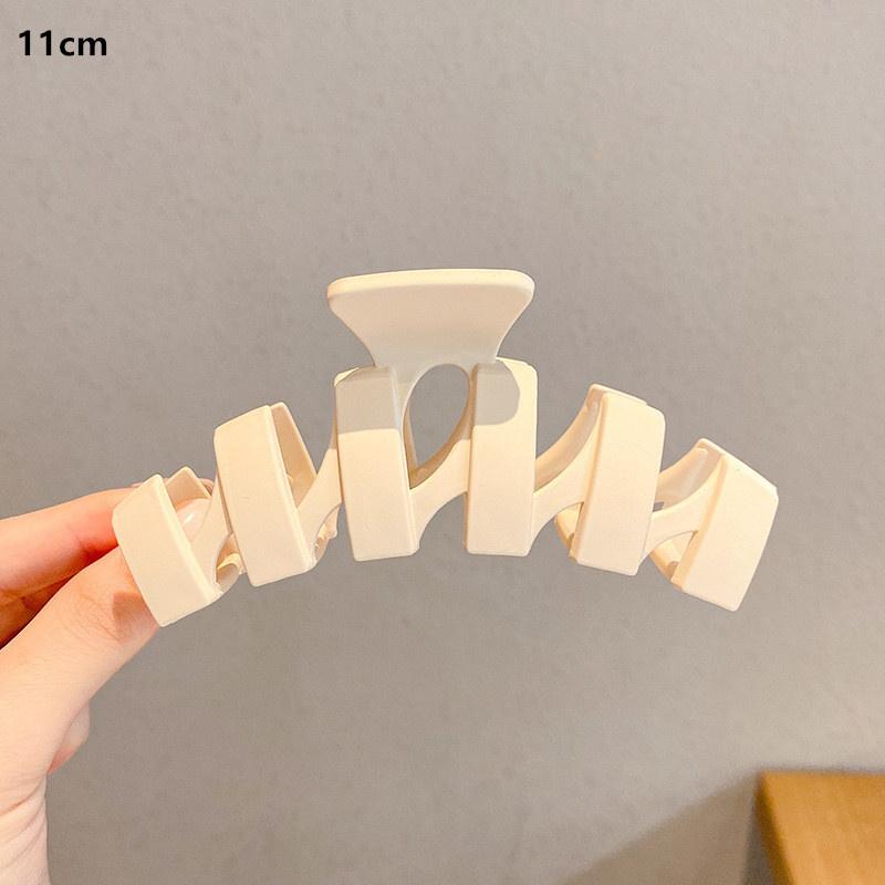 2pcs 10cm Women Thick Ponytail Hair Claws Large Geometric Square Claw Minimalist Lady Hair Claw Girls Hair Accessories