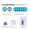 1 Set Silicone Case Lens Protector Cap Cover Lens Guards Carrying Case Protective Frame For Insta360 X4 X3 X2 Camera Accessories