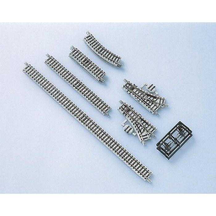 TOMIX N Gauge Mini Rail Set Point Set MB Pattern 91082 Model Railroad Rail Set Black/White