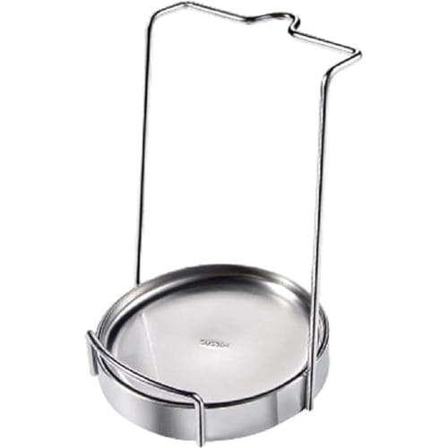 

Stainless Steel Pot Lid Stand, Kitchen Utensil Holder, Pot Lid Storage Stand, Ladle Rest, Silver