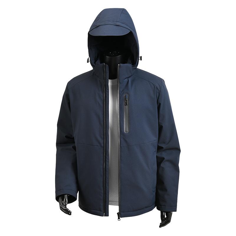

Cotton Jacket Men s Winter Loose Hooded Cotton Jacket Soft Shell Outdoor Cotton Jacket Men s Jacket XXXL