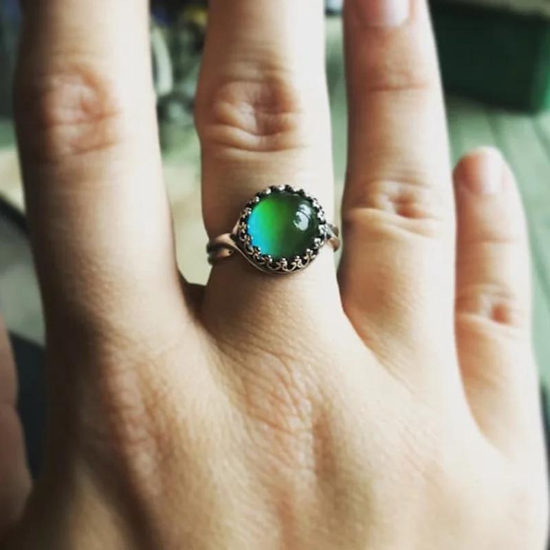 Vintage Gradient Color Ring for Women Creative Personality Can Change Color According To The Temperature  Accessories