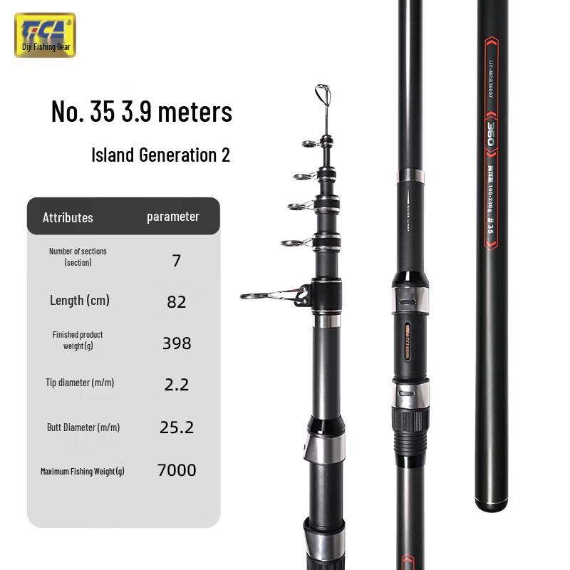 Tica Island II Carbon Fiber Sea Fishing Rod