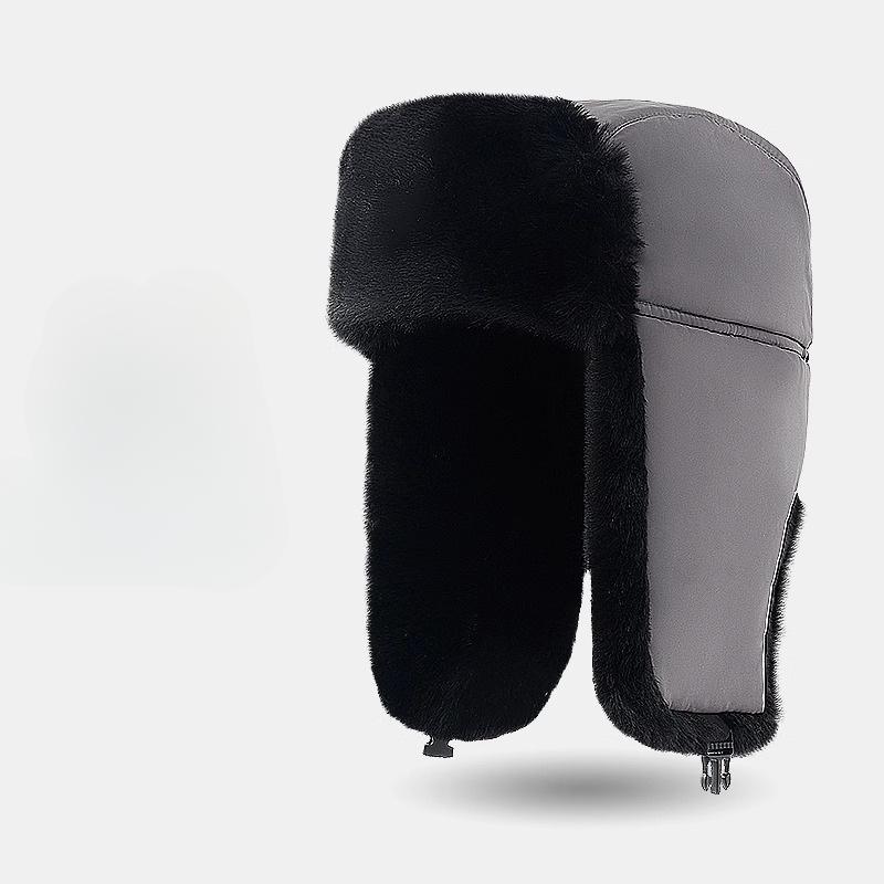 Herrenhüte Herbst und Winter Lei Feng Hüte mittleren Alters und ältere Outdoorhüte winddichte Reithüte Damenohrenschutz und warme Pilotenmützen