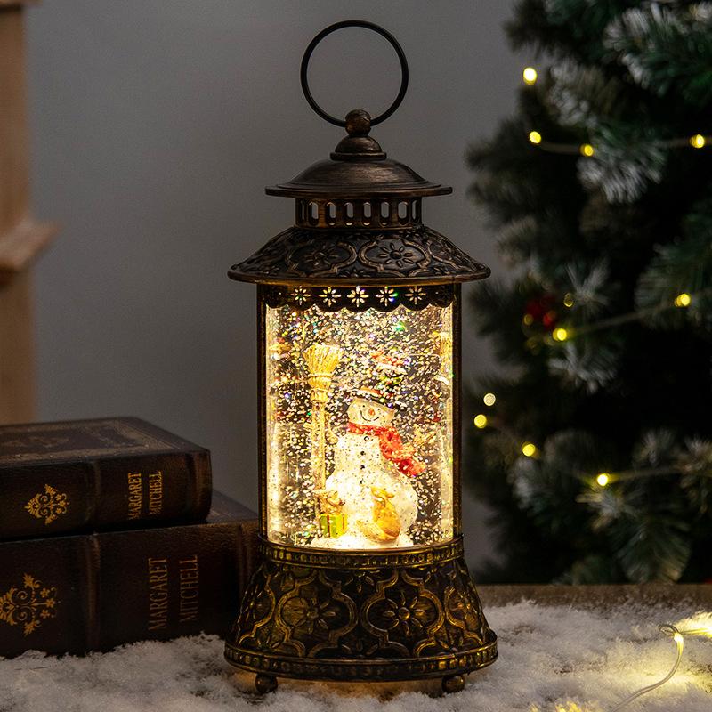 Christmas decoration crystal ball music box snowflakes wind lantern creative Christmas gift