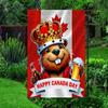 Funny Beaver Happy Canada Day Ag Garden Ag KKL AAL  WZZ