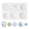 3D Jewelry Shape Silicone Rubber Flexible Food Safe Mould Clay Resin Ceramics Candy Fondant Candy Chocolate Soap Mould
