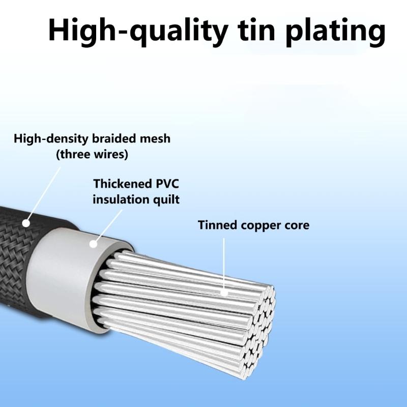 ATX12V CPU Power Cable Extension Sleeved Power Cable 8Pin CPU Power Extension Cable for Enhances Compatibility 300mm