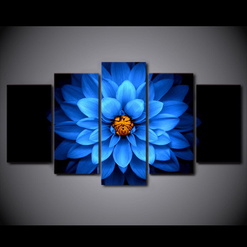 

5 шт. Абстрактные цветы Модульная настенная живопись Холст Плакаты Картины HD Печать Картины Современный домашний декор Гостиная Аксессуары Без рамки 20x35cm*2 20x45cm*2 20x55cm*1 No Frame