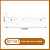Waterproof Long Lasting Gold Foil Collarbone Temporary Tattoo Metallic Body Art Tattoo Sticker