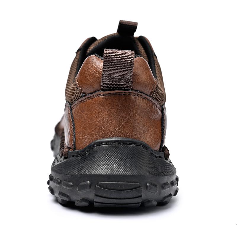 Retro Style Male Casual Shoes Handmade Fashion Sneakers Breathable Leisure Men's Treking Footwear Non-slip Hiking Shoes New Trainers