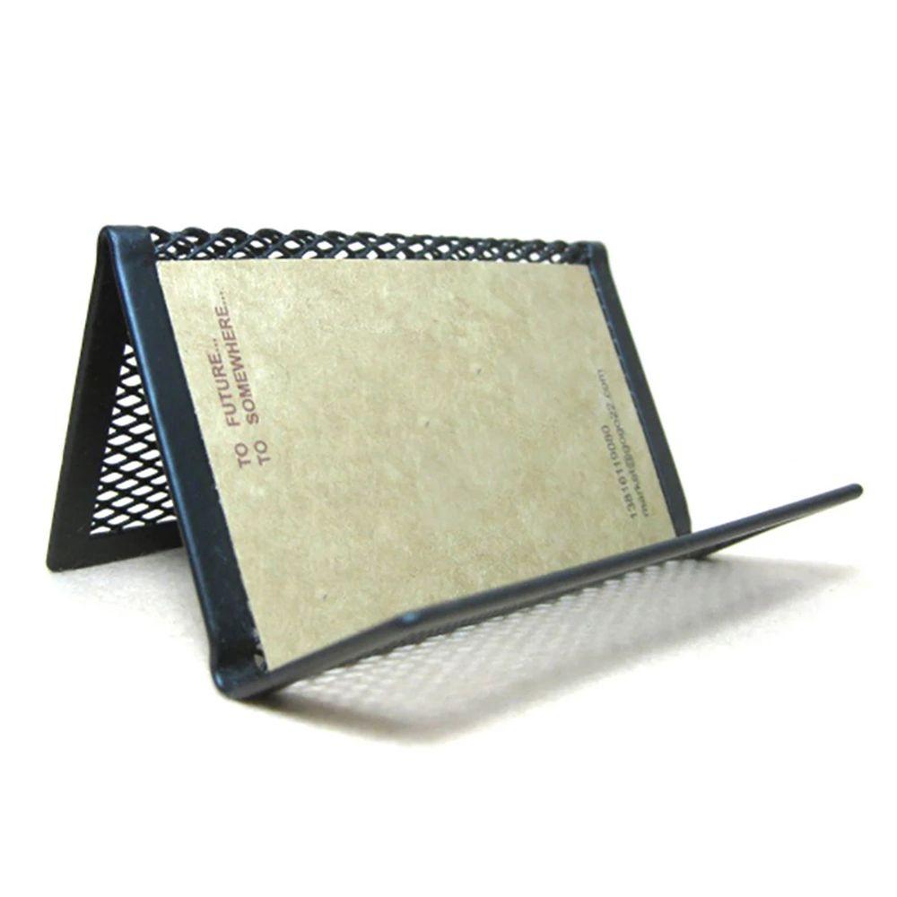 Holder Metal Mesh Desk Business Holders Name Card Holder Card Display Stands Business Card Holder
