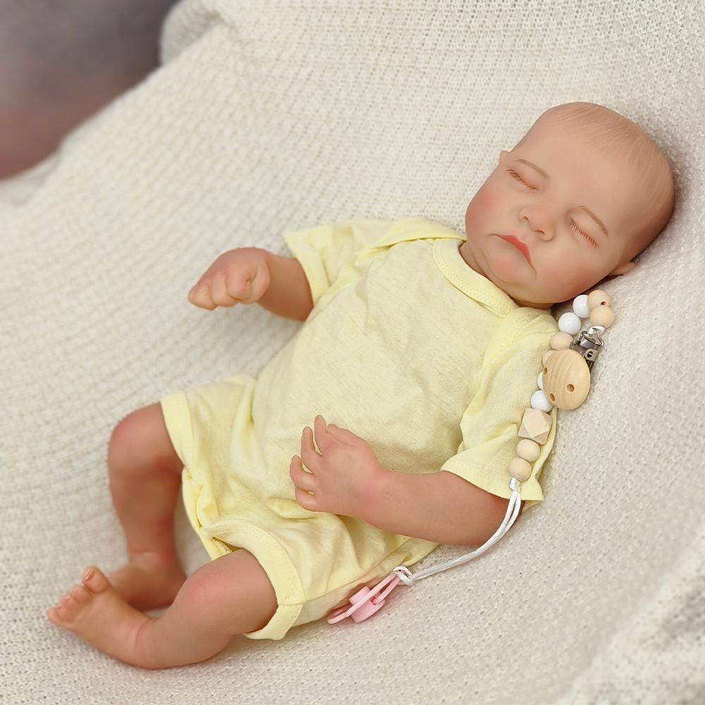 

43 см Levi Lifelike Reborn Baby Doll, ручная работа, 3D-раскрашенная кожа, все тело, силиконовая виниловая кукла-мальчик, мягкое тканевое тело, рождественский подарок 43cm baby boy
