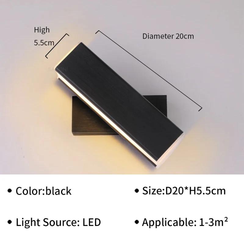 Modern LED Wall Light Hardwares Rotatable Wall Sconces for Bedroom Living Room Indoor Wall Sconces Lighting Fixture Luster